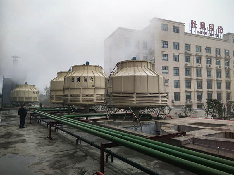 一種廠界冷卻塔噪聲治理項目中，降噪不影響能耗的方案